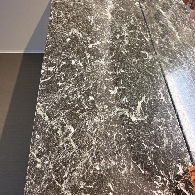 1900s Louis XVI French Oakwood Marble Top Antique Buffet W Mirror For Sale - Image 11 of 11