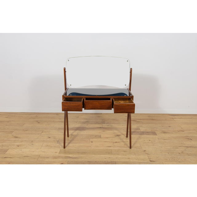Mid-Century Modern Teak Dressing Table with Mirror by Arne Vodder for Ølholm Møbelfabrik, Denmark, 1960s For Sale - Image 9 of 13