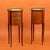 20th Century Louis XV Style Bedside Tables in Walnut, Marble and Bronze, Set of 2 For Sale - Image 6 of 6