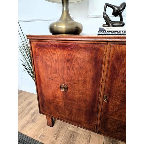 Wood Mid-Century Modern Art Deco Italian Wooden Sideboard, 1970s For Sale - Image 7 of 10