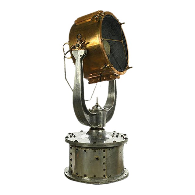 Vintage Iron and Brass Boat Projector For Sale