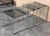Metal Mid 20th Century Cantilevered Chrome & Glass Nesting Tables with Fume Glasses For Sale - Image 7 of 18