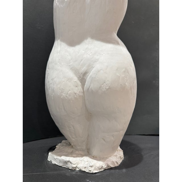 Mid 20th Century Larry Mohr Signed Figurative Sculpture – Plaster Modern Abstract Nude For Sale - Image 10 of 11