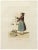 Hand-colored etching by Christoph Suhr in 1808. Belongs to the series "Der Ausruf in Hamburg dargestellt in einhundert und...
