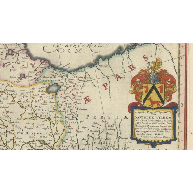 Ottoman Empire Map from Blaeu, 1642 For Sale - Image 10 of 14