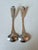 Vintage Sterling Silver Salt Spoons, Monogrammed, a Pair For Sale - Image 4 of 8