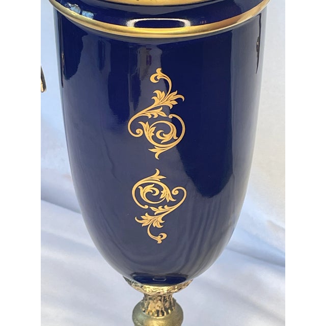 French Late 1800’s French Sevres Style Vase For Sale - Image 3 of 7