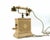 Vintage Brass and Wood Telephone, Italy, 1930s For Sale - Image 3 of 7