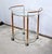 Roller Table in Glass and Gold Metal, 1980s For Sale - Image 15 of 15
