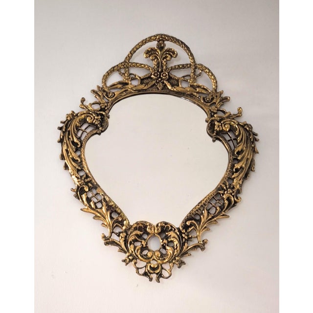 Rococo Louis XV-style Bronze Mirror For Sale - Image 11 of 13