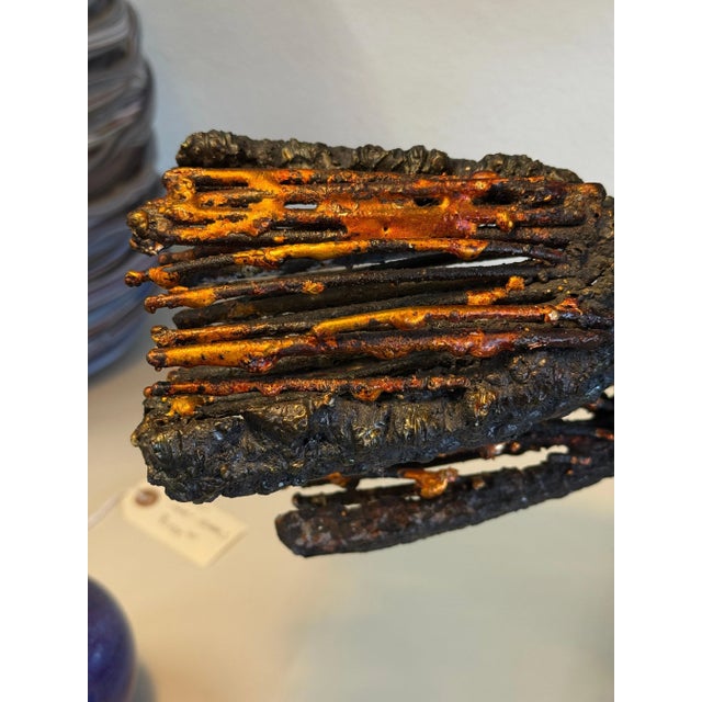 James Bearden 2022 Brutalist Blacked Steel and Enamel Tree For Sale In Palm Springs - Image 6 of 12