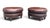 Vintage Oval Brown Leather Ottomans With Brass Nailhead Trim – A Pair For Sale In Los Angeles - Image 6 of 7