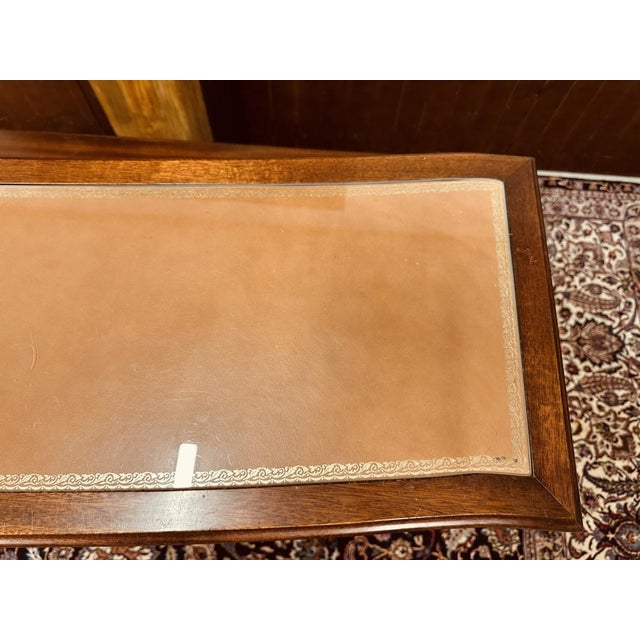 English Chesterfield Mahogany Bar with Bar Stools, Set of 5 For Sale - Image 13 of 18