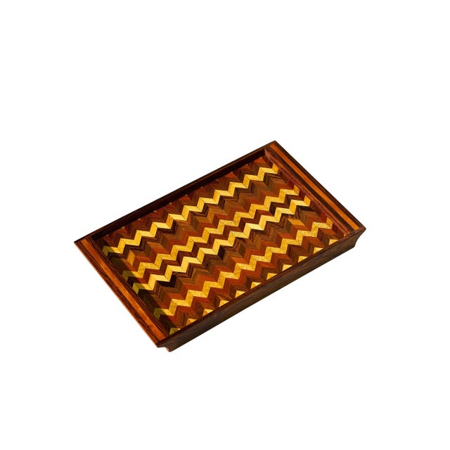 Don Shoemaker Mixed Woods Tray by Senàl For Sale - Image 9 of 9