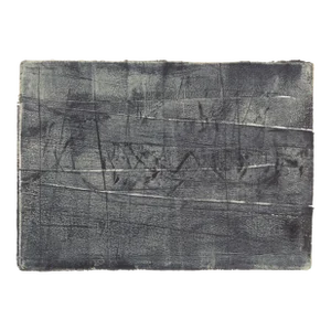 Presidio Play-05 Unstretched Canvas 36*48 Abstract Landscape Enlarged Monoprint Painting Grey Black Art by Carrie Bergey