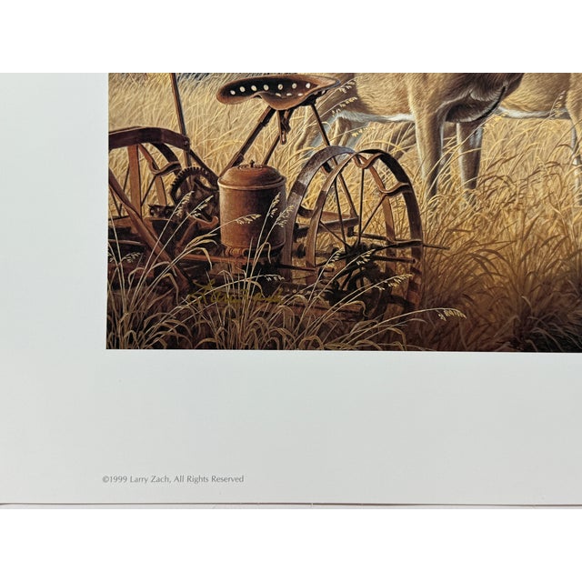 1990s Old Rivals III - Whitetail Deer by Larry Zach Rival Deer Meet ~ Signed Print For Sale - Image 4 of 5