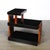 Art Deco Machine Age Three-Tier Black Lacquer & Walnut Side Table For Sale - Image 12 of 14