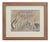 Yves Brayer, Row of Plane Trees In Winter, Maussane-les-Alpilles, 20th Century, Mixed Media on Paper, Framed For Sale
