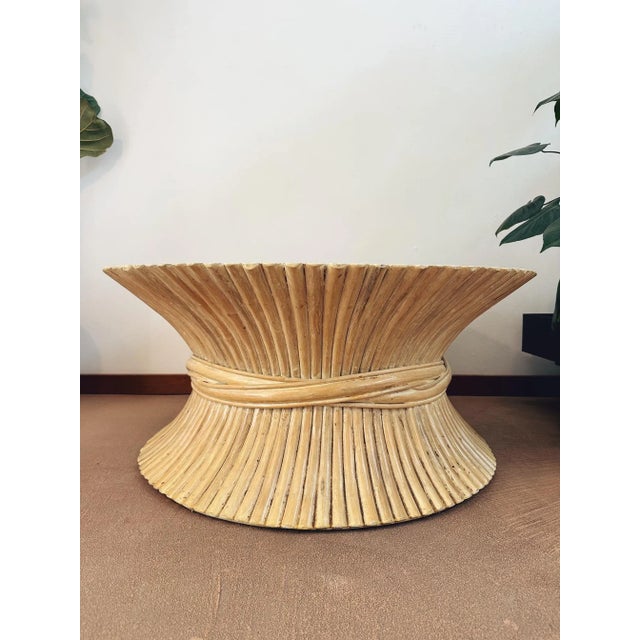 'Sheaf of Wheat' Low Table Attributed to McGuire For Sale In San Francisco - Image 6 of 12