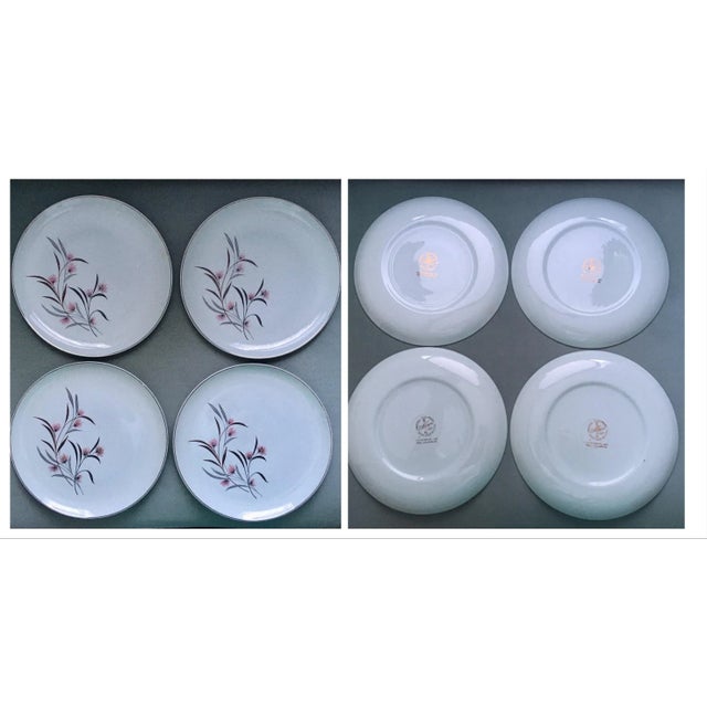 Vintage Ballerina Mist Pale Green Dinner Set- 13 Pieces For Sale - Image 4 of 13