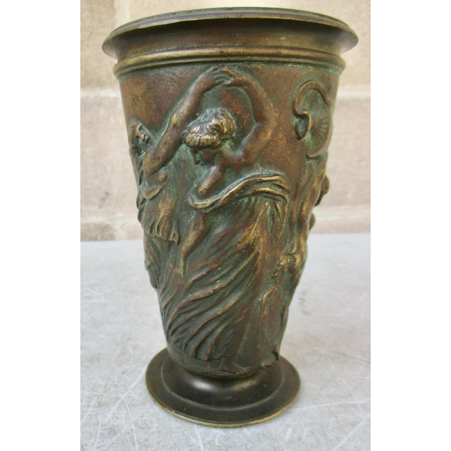 Early 19th Century Antique Bronze Neo-Classic Cup by Oudin Early 19th France For Sale - Image 5 of 8