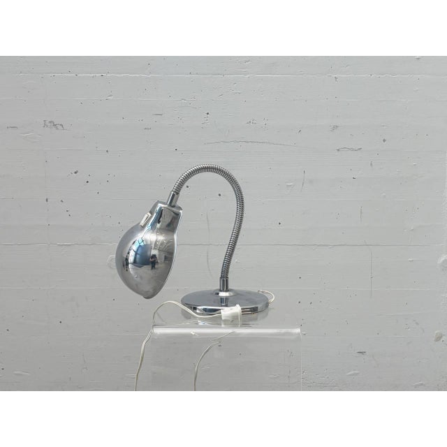 Chrome Table Lamp with Gooseneck, Italy, 1960s For Sale - Image 18 of 18