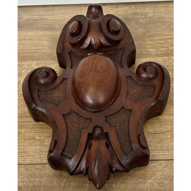 Antique French Pediment in Walnut For Sale - Image 3 of 6