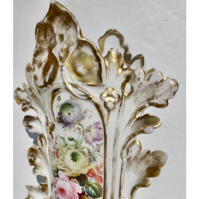 Old Paris (Vieux Paris) Rococo Porcelain Vase For Sale - Image 9 of 11
