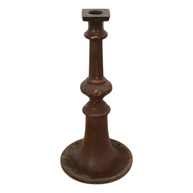 1920s Industrial Table Base Made in Cast Iron For Sale