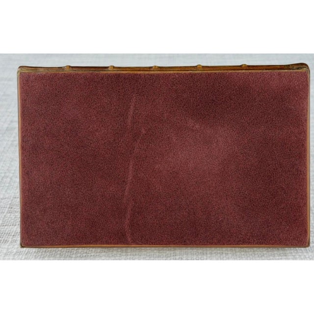 Bronze Dachshund Paperweight on Leather Base For Sale - Image 9 of 18