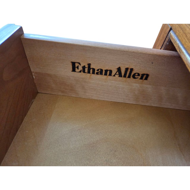 1980s Ethan Allen Canova Campaign Dresser Chest of Drawers Console Sideboard For Sale - Image 13 of 18