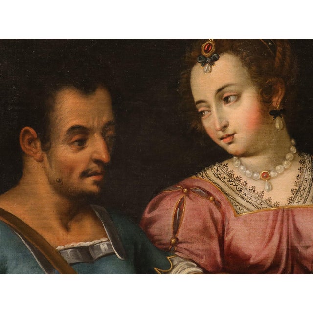 Bernardino Campi, Salome with the Head of Battista Campi, 1580, Oil on Canvas For Sale - Image 7 of 15