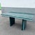 1980s Postmodern Sky Blue and Faux Green Marble Laminate Dining Table For Sale - Image 5 of 12