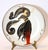 Erté Erté "Flames of Love" Sevenarts Porcelain Collector Plate Romain De Tirtoff For Sale - Image 4 of 4
