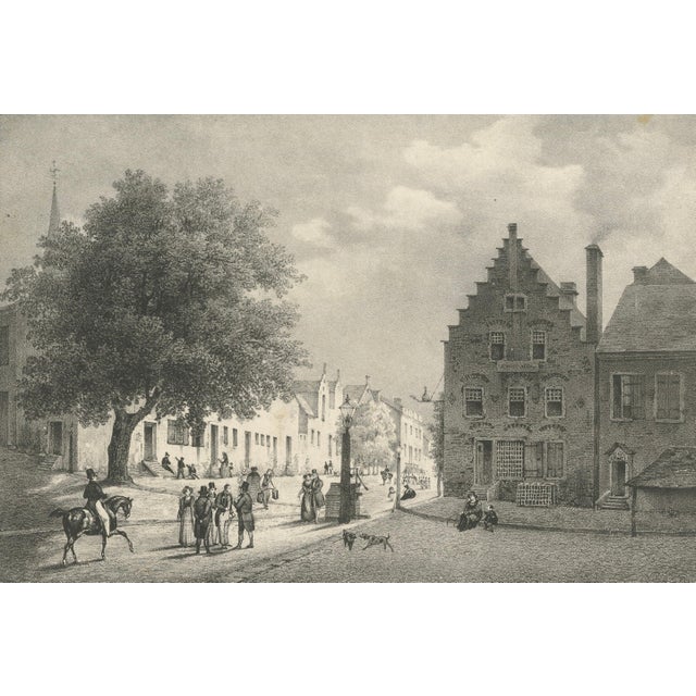 Tirpenne, Albany, New York Street View, 1840, Lithograph For Sale - Image 4 of 10