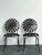 Mid-Century Modern Vintage Boho Wrought Iron “Sunburst” Dining Chairs After Francois Carre - A Pair For Sale - Image 3 of 11