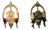 French Carved Flower Basket Wall Lights, 1920, Set of 2 For Sale