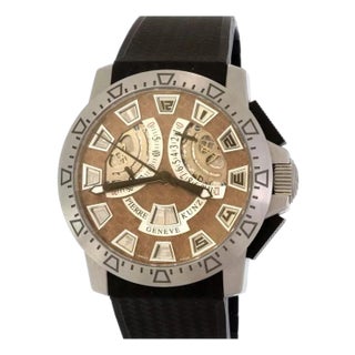 Pierre Kunz Spirit of Challenge G403 Sport Bronze & Steel Men's Watch For Sale