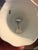Vintage Currier & Ives “Home in the Wilderness” Blue & White Porcelain Bell With Gold Accents For Sale - Image 10 of 11
