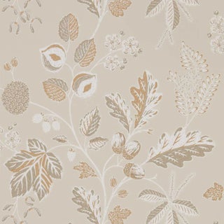 Sanderson Warwick Wallpaper in Linen For Sale