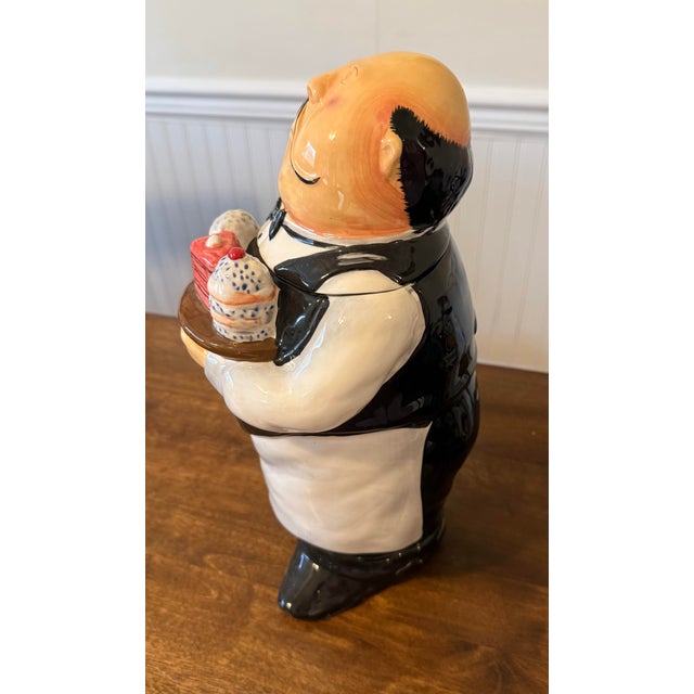 Black T. Flicking Certified International Butler/Waiter Cookie Jar For Sale - Image 8 of 12