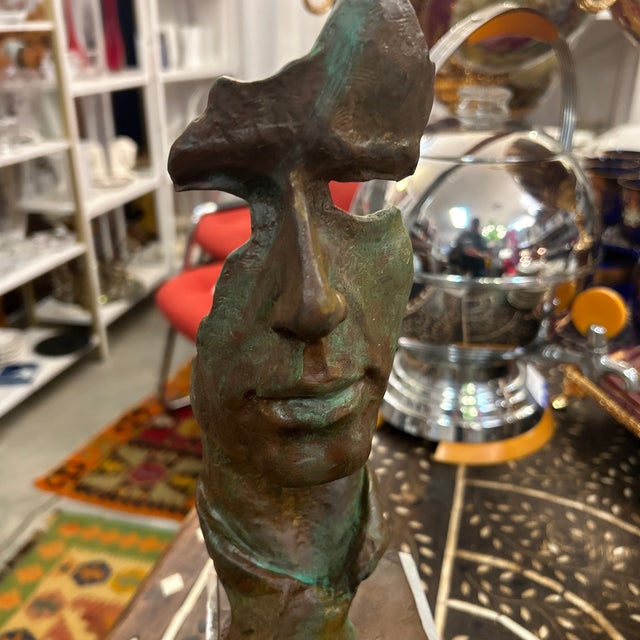 Mid Century Abstract Bronze Sculpture For Sale - Image 4 of 11