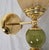 1990s Pair of Olive Green and Amber Murano Glass Sconces For Sale - Image 12 of 12