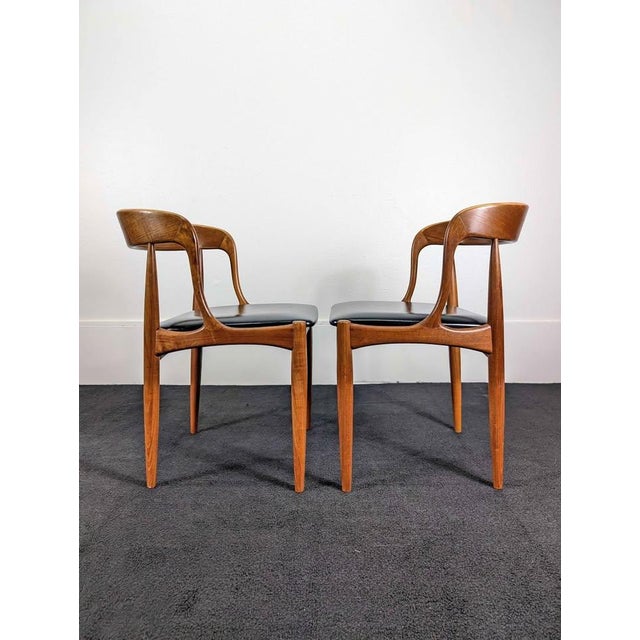 Wood Danish Teak Model 16 Chairs by Johannes Andersen for Uldum For Sale - Image 7 of 11