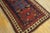 Textile 1900s Blue Navy Tribal Geometric Antique Caucasian Kazak Talish Runner Rug For Sale - Image 7 of 12