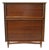 Mid Century Walnut Highboy Dresser Chest by Dixie For Sale