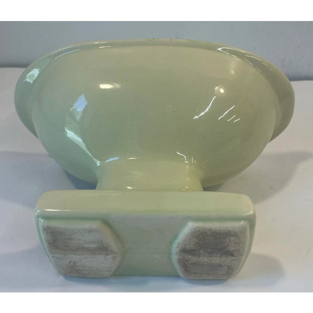 Mint Vintage Mint Green Mid Century Planter For Sale - Image 8 of 8
