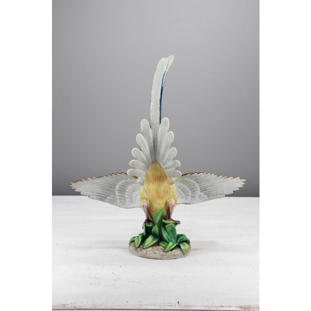 Stunning Life-Size Blue Bird Porcelain Sculpture, 1970s, Vista Alegre, Portuguese For Sale - Image 4 of 13