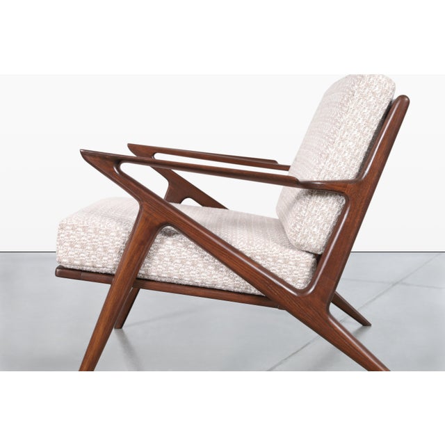 Danish Modern Walnut "Z" Lounge Chairs by Poul Jensen for Selig For Sale - Image 10 of 14