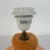 Amber Vintage 1990s French Kostka Ceramic Table Lamp | Reactive Glaze | Amber Melon | Original Shade | Made in France For Sale - Image 8 of 10